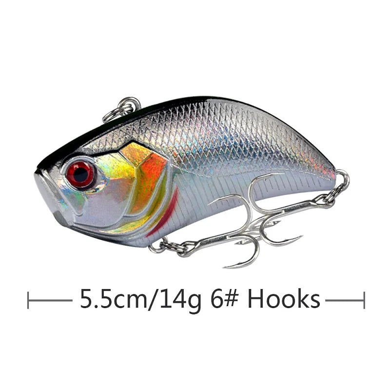 New 5.5cm 14g Winter Crankbait Wobbler Sinking Fishing Crankbaits Vib Lure Ice Hard Lure Mini Wobblers Crankbait Se Uelo Pesca