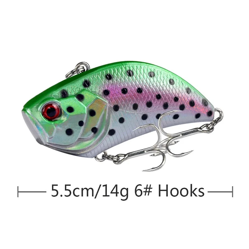 New 5.5cm 14g Winter Crankbait Wobbler Sinking Fishing Crankbaits Vib Lure Ice Hard Lure Mini Wobblers Crankbait Se Uelo Pesca