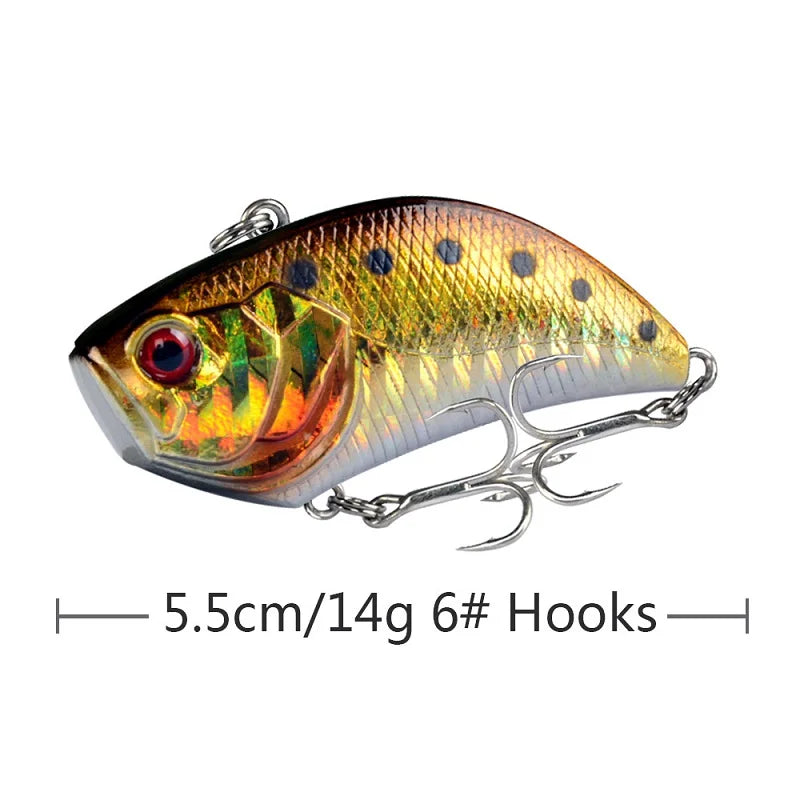 New 5.5cm 14g Winter Crankbait Wobbler Sinking Fishing Crankbaits Vib Lure Ice Hard Lure Mini Wobblers Crankbait Se Uelo Pesca