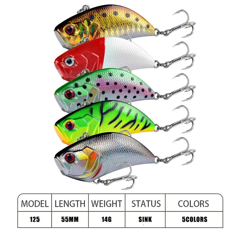 New 5.5cm 14g Winter Crankbait Wobbler Sinking Fishing Crankbaits Vib Lure Ice Hard Lure Mini Wobblers Crankbait Se Uelo Pesca