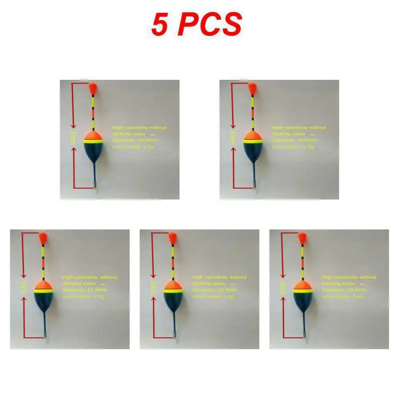 1/3/5PCS Foam Fishing Floats Durable Fishing Supplies 3 Colors Fishing Stick Floats High Buoyancy Fish Accessories Flotador