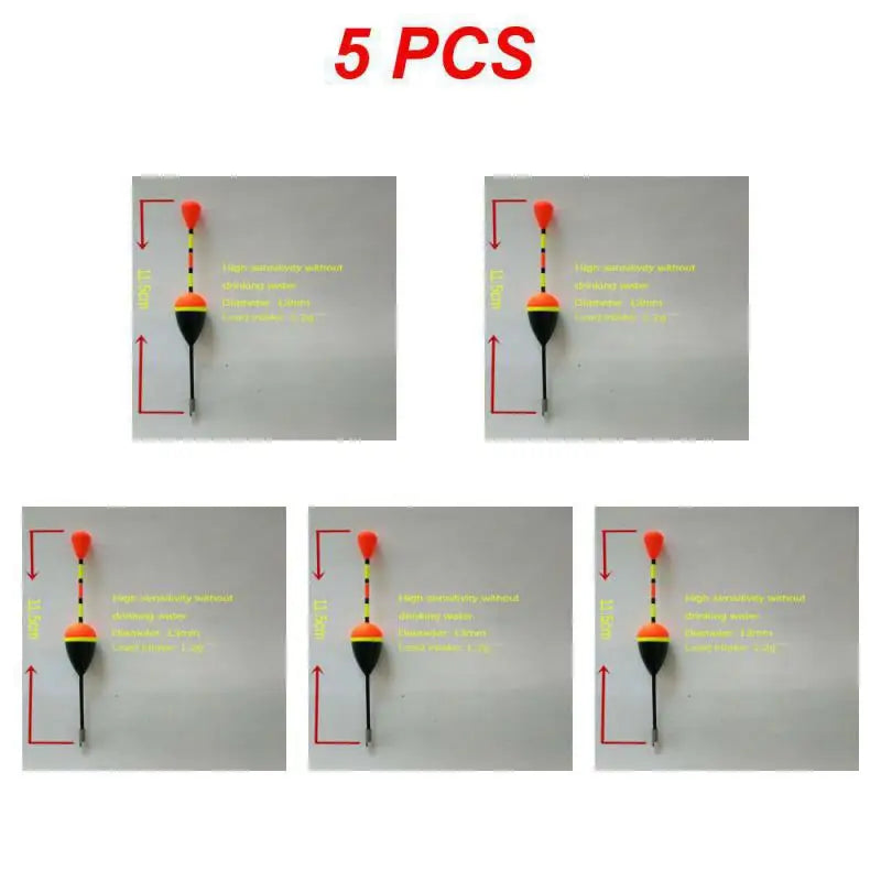1/3/5PCS Foam Fishing Floats Durable Fishing Supplies 3 Colors Fishing Stick Floats High Buoyancy Fish Accessories Flotador