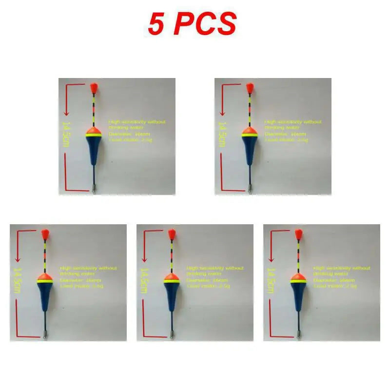 1/3/5PCS Foam Fishing Floats Durable Fishing Supplies 3 Colors Fishing Stick Floats High Buoyancy Fish Accessories Flotador