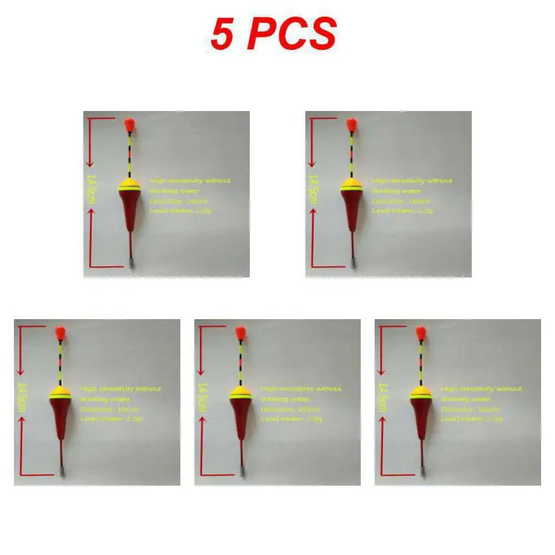 1/3/5PCS Foam Fishing Floats Durable Fishing Supplies 3 Colors Fishing Stick Floats High Buoyancy Fish Accessories Flotador
