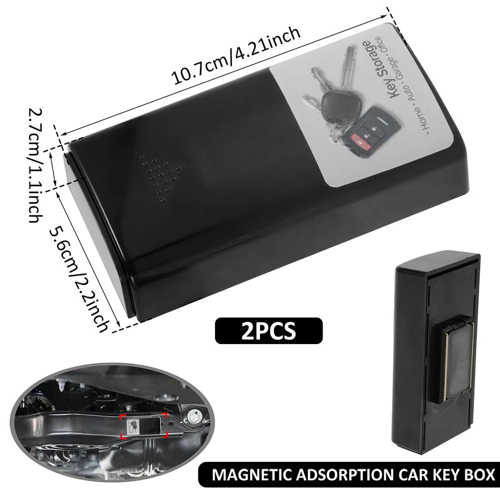 Magnetic Key Hider Outdoor Hidden Storage Compartment for Car Key Fob Fits Keys for Cars RVs Boats Homes Airbnb Rentals and Emer