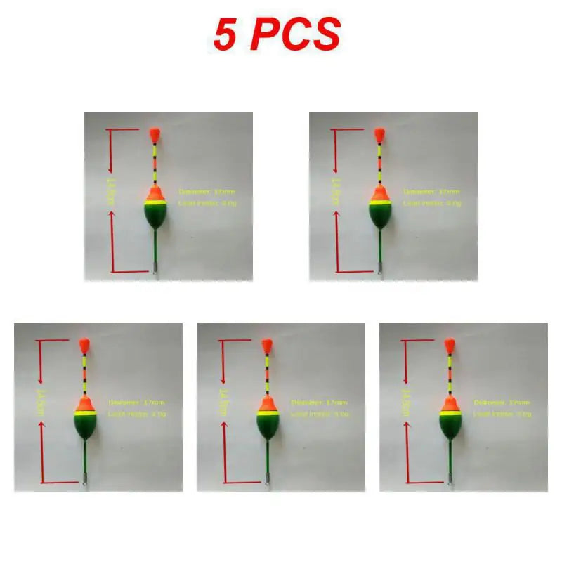 1/3/5PCS Foam Fishing Floats Durable Fishing Supplies 3 Colors Fishing Stick Floats High Buoyancy Fish Accessories Flotador