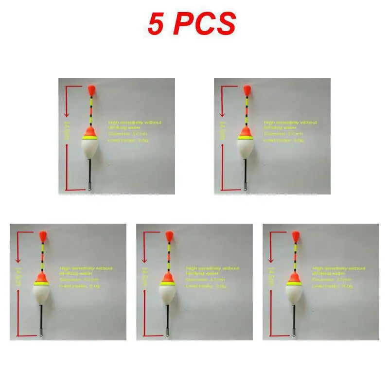 1/3/5PCS Foam Fishing Floats Durable Fishing Supplies 3 Colors Fishing Stick Floats High Buoyancy Fish Accessories Flotador