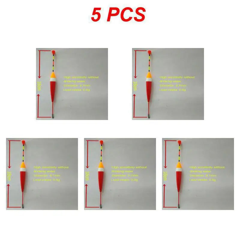 1/3/5PCS Foam Fishing Floats Durable Fishing Supplies 3 Colors Fishing Stick Floats High Buoyancy Fish Accessories Flotador