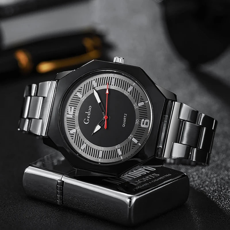 Fashion Men Quartz Watch Casual Analog Alloy Men's Wristwach High Quality Montre Homme