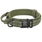 Tactical Dog Collar Military Nylon Pet Collar Customized Pet Collars With Quick Control Handle for Large Dogs Walk