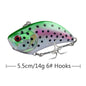 New 5.5cm 14g Winter Crankbait Wobbler Sinking Fishing Crankbaits Vib Lure Ice Hard Lure Mini Wobblers Crankbait Se Uelo Pesca