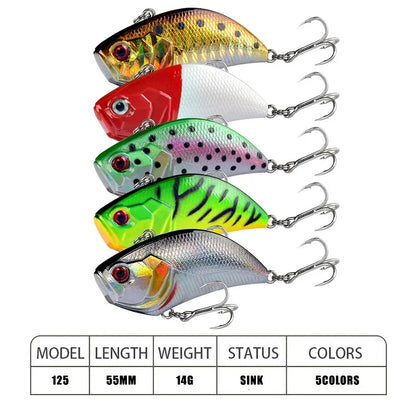 New 5.5cm 14g Winter Crankbait Wobbler Sinking Fishing Crankbaits Vib Lure Ice Hard Lure Mini Wobblers Crankbait Se Uelo Pesca