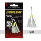 Noeby Twin Assist Hook Slow Jigging Fishing Hook Double 1/0 2/0 3/0 4/0 5/0 6/0 Barbed High Carbon Steel Metal Jig Fishing Hooks