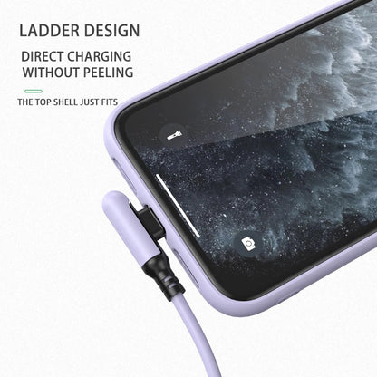 3A 90 Degree USB Data Cable 0.3/1.2/1.8m For iPhone Charger Kable Liquid Silicone Fast Charging Cord For iPhone 14 13 12 11