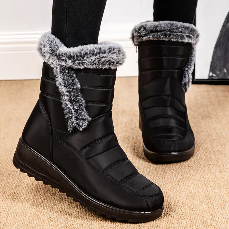 Women Boots Snow Soft Boots Ladies Platform Women Shoes Fur Keep Warm Ladies Shoes New Plus Size Botas Mujer Winter Boots