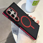 Luxury Matte Magnetic Phone Case For Samsung Galaxy S24 S23 S22 Ultra Plus For Magsafe Wireless Charging Shockproof Back Cover