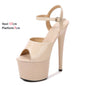 Pole Dance Shoes Stripper High Heels Women Sexy Show Shoes Sandals Party Club 13 15 17 CM Platform High-heeled Shoes Wedding New