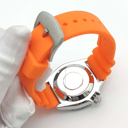 2024 new casual men's mechanical wristwatch 5Bar waterproof NH36 movement automatic watch men's orange watch