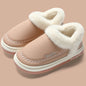 New QYCKABY Faux Fur Winter Boots Women Waterproof Faux Suede Short Plush Snow Boots Man Non Slip Platform Cotton Padded Shoes ﻿