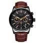 LIGE Watches Men 2024 Top Brand Luxury Casual Leather Quartz Men Watch Man Business Clock Male Sport Waterproof Date Chronograph