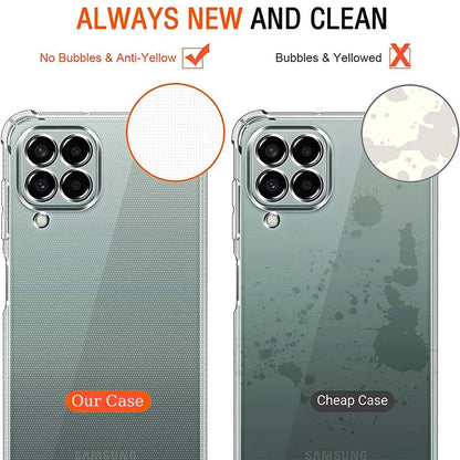 Clear Case For Samsung Galaxy M33 5G M53 M23 M13 4G Thick Shockproof Soft Silicone Cover for Samsung M52 M51 M32 5G M22 M12 M42