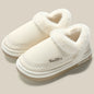 New QYCKABY Faux Fur Winter Boots Women Waterproof Faux Suede Short Plush Snow Boots Man Non Slip Platform Cotton Padded Shoes ﻿