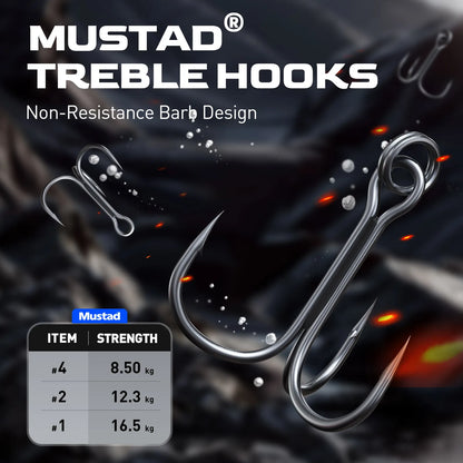 HANDING 3pcs/pack M1 Popper Topwater Fishing Lure Durable Steel Ring Fishing Tackle Sound Effect Floating Topwater Fishing Lures