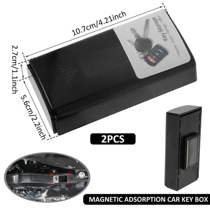 Magnetic Key Hider Outdoor Hidden Storage Compartment for Car Key Fob Fits Keys for Cars RVs Boats Homes Airbnb Rentals and Emer