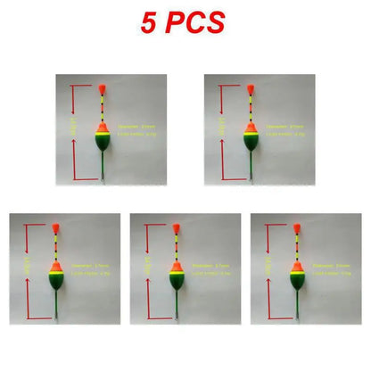 1/3/5PCS Foam Fishing Floats Durable Fishing Supplies 3 Colors Fishing Stick Floats High Buoyancy Fish Accessories Flotador