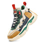 Men Run Sneakers Lace up Walking High Top Basketball  Supportive Sports Road Running Shoes Youth Student Casual Cricket Shoe