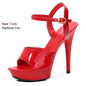 Pole Dance Shoes Stripper High Heels Women Sexy Show Shoes Sandals Party Club 13 15 17 CM Platform High-heeled Shoes Wedding New