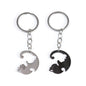 Creative Silicone Animal Cow Car Keychains Personality Cartoon Cute Cat Car Key Chain Ring Bag Pendant Key Accessories Widget