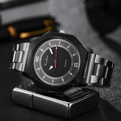 Fashion Men Quartz Watch Casual Analog Alloy Men's Wristwach High Quality Montre Homme